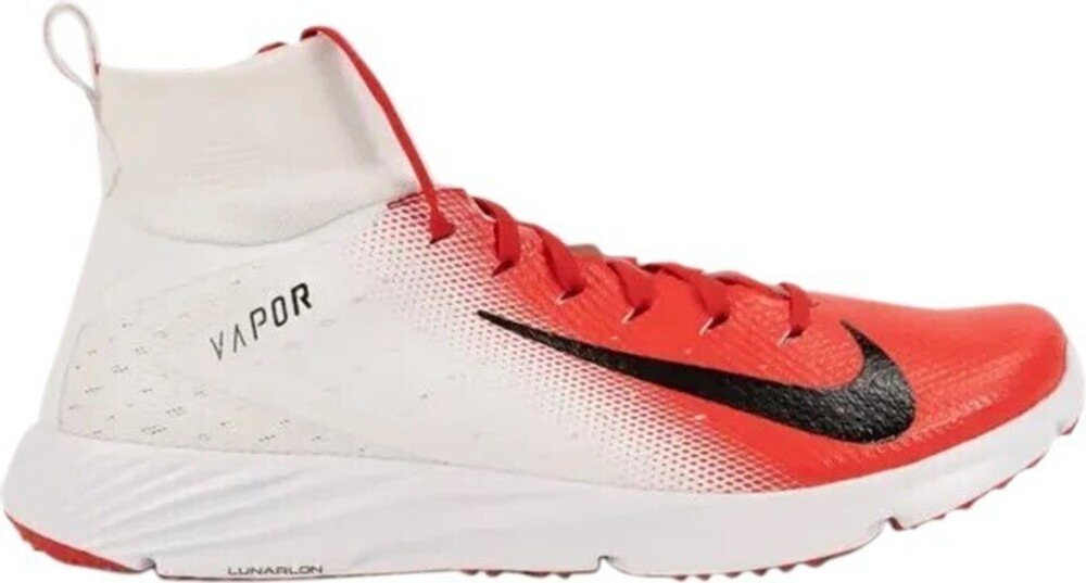 Nike Vapor Untouchable Speed Football Turf 2 White Red AO8744 107 Men's Sz 14